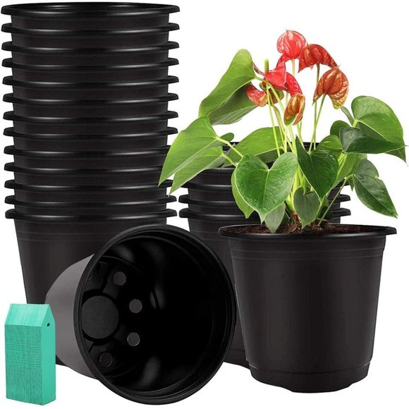 110 Pack Plastic Plant Pots 4/6 Inch Seed Starting - Picture 1 of 7